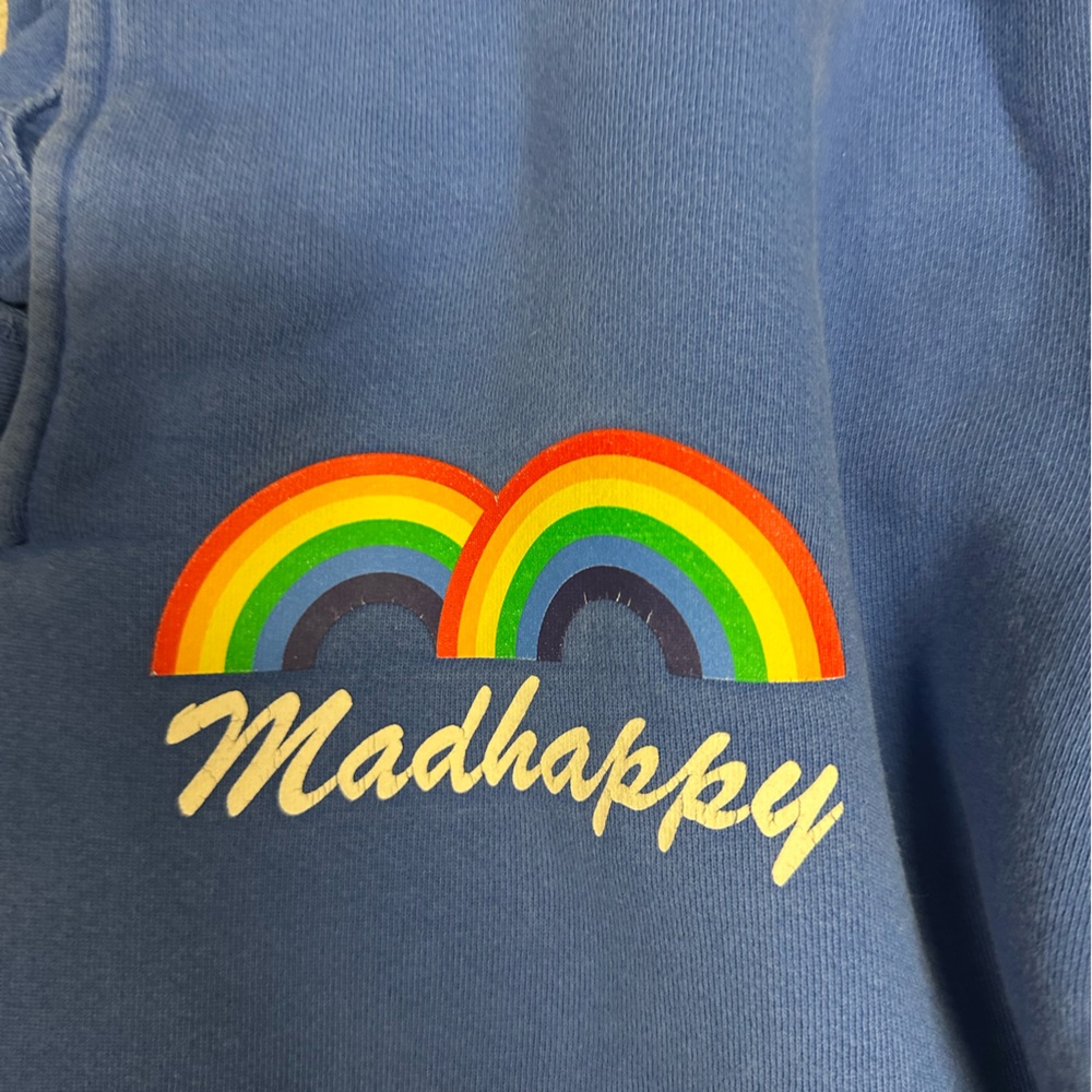 MADHAPPY BLUE SWEATPANTS W RAINBOW - Picture 3 of 6